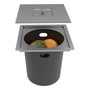 Lixeira Inox Quadrada De Embutir Debacco ...