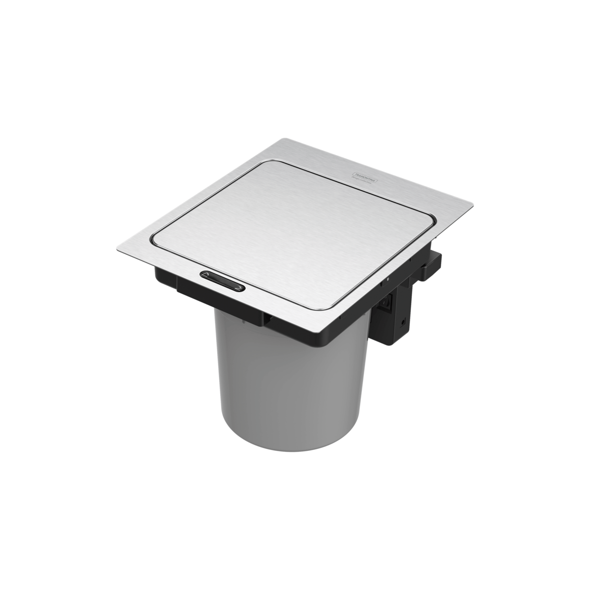 Lixeira Inox Quadrada Embutir Com Sensor ...