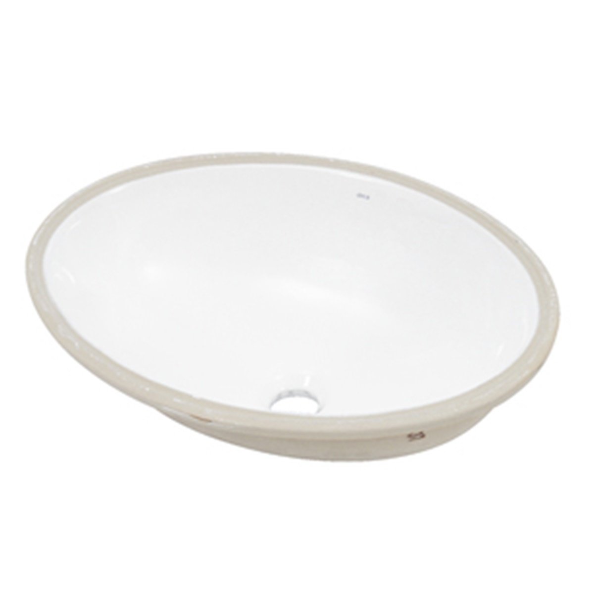 Cuba de Louça Banheiro Oval Embutir Branc...