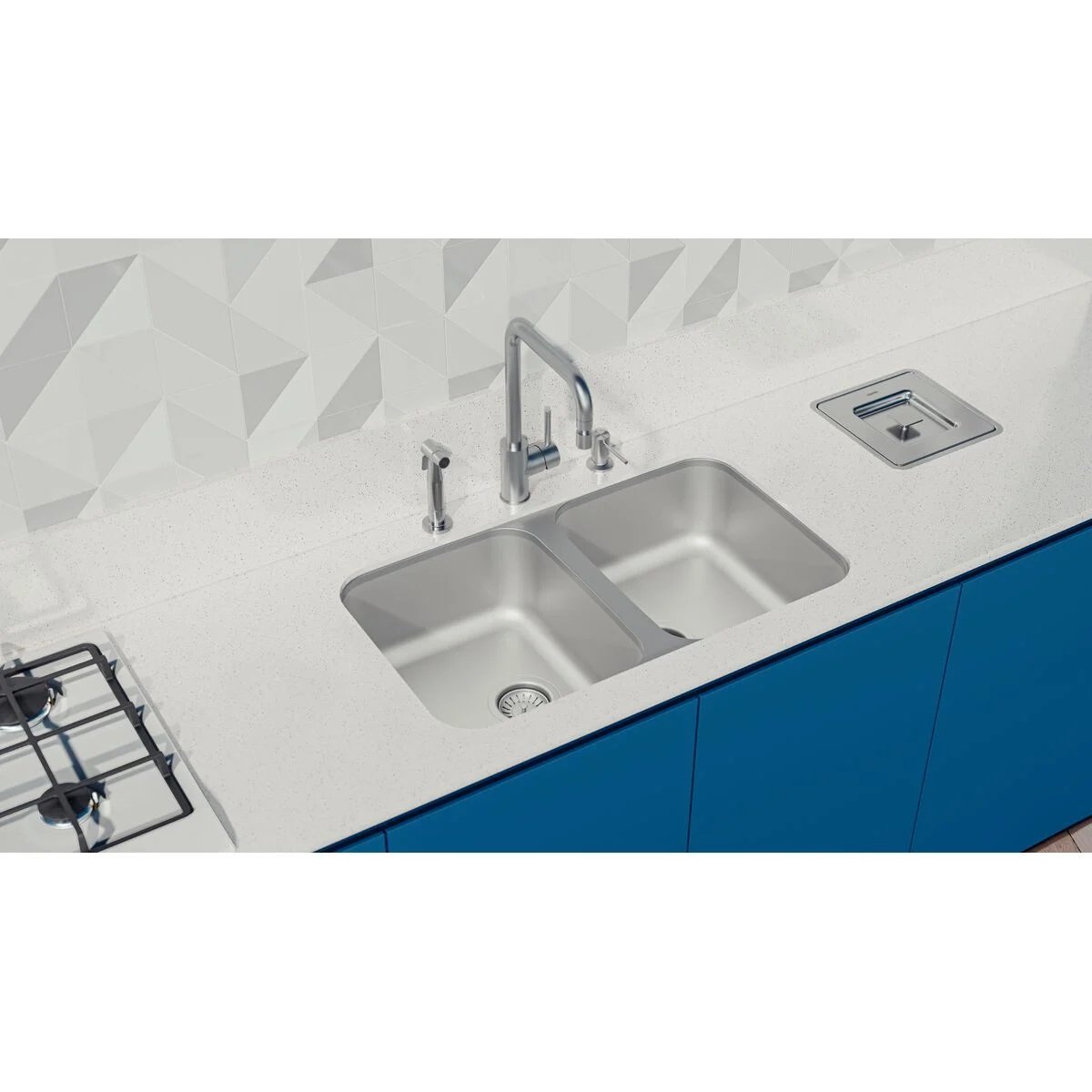 Cuba Inox Dupla Tramontina Dora Duo 2C 34 BL