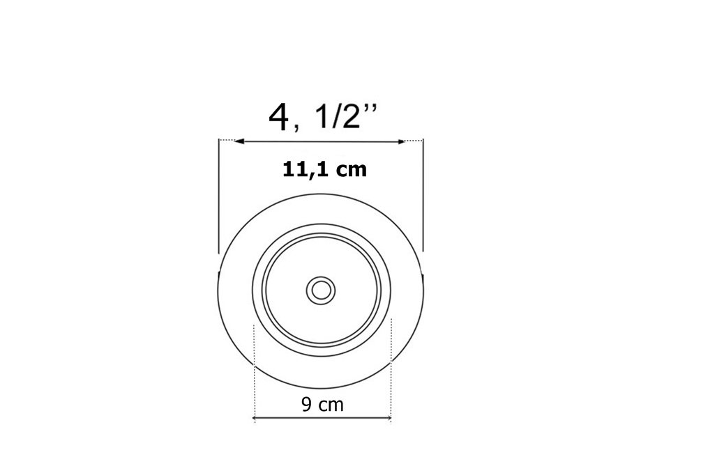 Válvula Americana 4.1/2" (11,1cm) Para Cu...